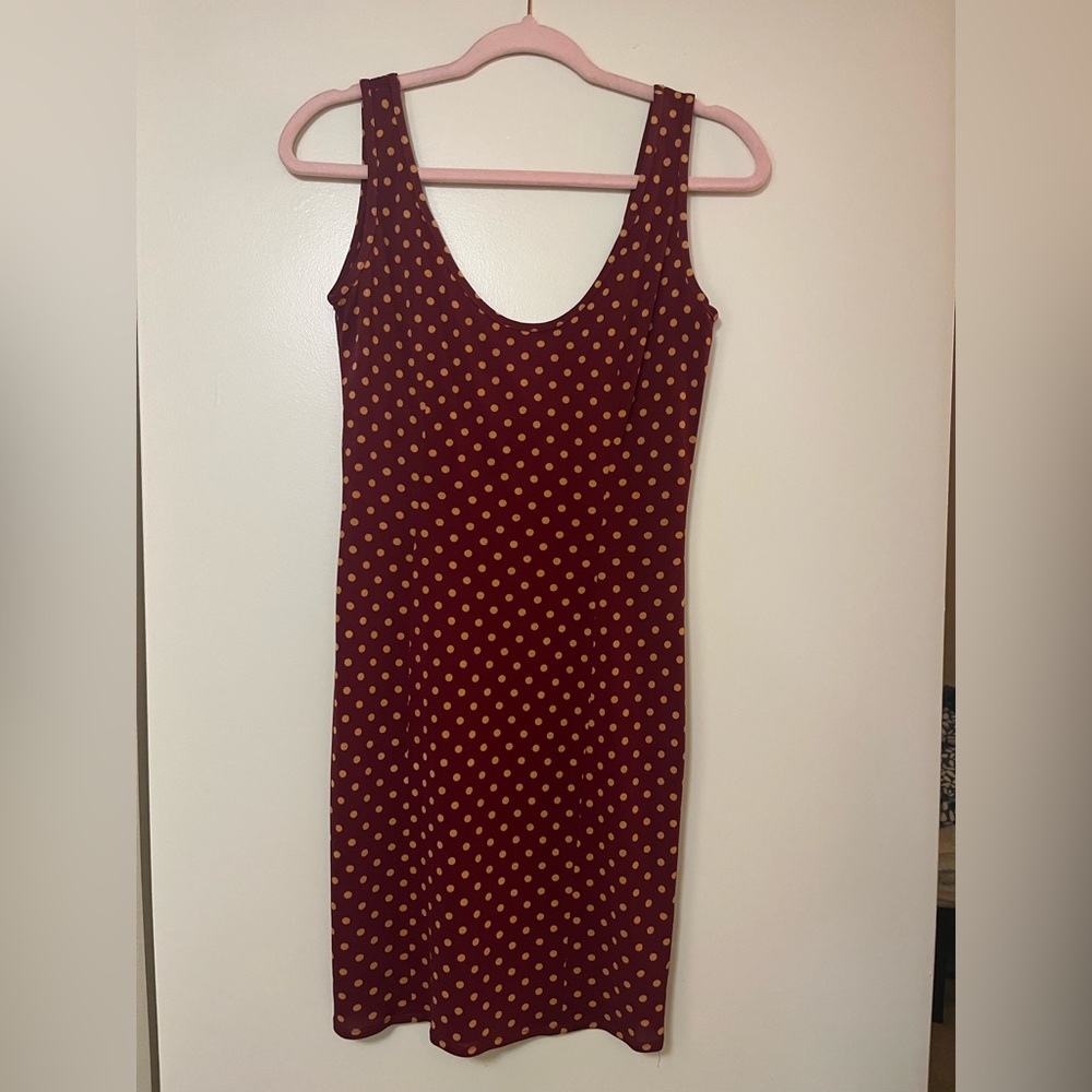 Red Vintage Italian Polka Dot Mini Dress